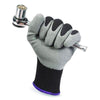 KleenGuard™ G40 Latex Coated Gloves, Size 8, Gray/Black, 12 Pairs/Pack Work Gloves, Coated - Office Ready