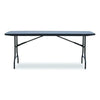 Iceberg IndestrucTable® Commercial Folding Table, Rectangular, 72" x 30" x 29", Charcoal Top, Charcoal Base/Legs Multiuse Folding & Nesting Tables - Office Ready