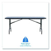 Iceberg IndestrucTable® Commercial Folding Table, Rectangular, 72" x 30" x 29", Charcoal Top, Charcoal Base/Legs Multiuse Folding & Nesting Tables - Office Ready