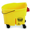 Rubbermaid® Commercial WaveBrake® 2.0 Bucket, 8.75 gal, Plastic, Yellow Mop Buckets - Office Ready