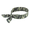 ergodyne® Chill-Its 6700 Cooling Bandana Polymer Tie Headband, One Size Fits All, Camo Bandanas - Office Ready