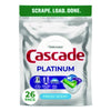 Cascade® ActionPacs®, Fresh Scent 14 oz Pack, 4 Packs/Carton Automatic Dishwasher Detergents - Office Ready