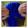 ergodyne® Chill-Its 6615 High-Performance Bandana Doo Rag with Terry Cloth Sweatband, One Size Fits Most, Blue Skull Caps/Doo Rags - Office Ready