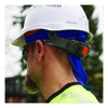 ergodyne® Chill-Its 6615 High-Performance Bandana Doo Rag with Terry Cloth Sweatband, One Size Fits Most, Blue Skull Caps/Doo Rags - Office Ready