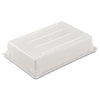 Rubbermaid® Commercial Food/Tote Boxes, 8.5 gal, 26 x 18 x 6, White, Plastic Storage Food Containers - Office Ready