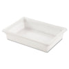 Rubbermaid® Commercial Food/Tote Boxes, 8.5 gal, 26 x 18 x 6, White, Plastic Storage Food Containers - Office Ready