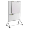 Safco® Impromptu® Whiteboard Collaboration Screen, 36" x 60", White Surface, Gray Metal/Plastic Frame Dry Erase Boards - Easel/Mobile - Office Ready