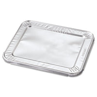 HFA® Steam Pan Foil Lids, Fits Half-Size Pan, 30 Gauge, 12.27 x 10.44, 100/Carton Steam Table Pan Lids - Office Ready