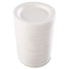 Dart® Quiet Classic Laminated Foam Dinnerware, Plate, 9" dia, White, 500/Carton Plates - Office Ready