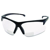 Smith & Wesson® V60 30-06* RX Safety Eyewear 3011719, Black Frame, Clear Lens, 2.5 Diopter Wraparound Magnifier Safety Glasses - Office Ready