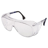 Honeywell Uvex™ Ultra-spec® 2001 OTG Eyewear S0112, Clear/Black Frame, Clear Lens Wraparound Safety Glasses - Office Ready