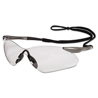 KleenGuard™ V30 Nemesis* VL Safety Glasses, Gunmetal Frame, Clear Lens Wraparound Safety Glasses - Office Ready