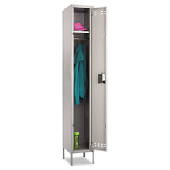 Safco® Single-Tier Lockers, 12w x 18d x 78h, Two-Tone Gray