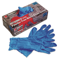 MCR™ Safety Nitri-Med Disposable Nitrile Gloves, Blue, X-Large, 100/Box Exam Gloves, Nitrile - Office Ready