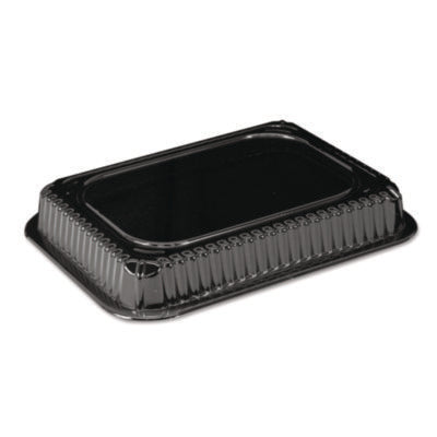 HFA® Plastic Dome Lids, Rectangle, Fits 1 lb Oblong Pan 2060, Clear, 500/Carton Takeout Food Containers - Office Ready