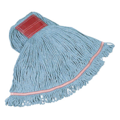 Rubbermaid® Commercial Swinger Loop Wet Mop Heads, Cotton/Synthetic, Blue, Large Wet Mop Heads - Office Ready