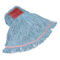 Rubbermaid® Commercial Swinger Loop Wet Mop Heads, Cotton/Synthetic, Blue, Large