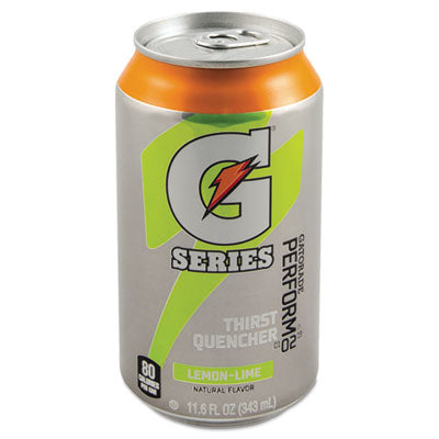 Gatorade® Thirst Quencher Cans, Lemon-Lime, 11.6oz Can, 24/Carton Sports Drinks - Office Ready