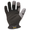 Ironclad Workforce™ Gloves, Medium, Gray/Black, Pair Work Gloves, Leather/Fabric - Office Ready
