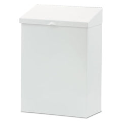 HOSPECO® Feminine Hygiene Product Waste Receptacle, Metal, White