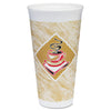 Dart® Café G Foam Hot/Cold Cups, 20 oz, Brown/Red/White, 500/Carton Hot/Cold Drink Cups - Office Ready
