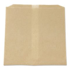 HOSPECO® Waxed Napkin Receptacle Liners, 8.5" x 7" x 8", Brown, 500/Carton