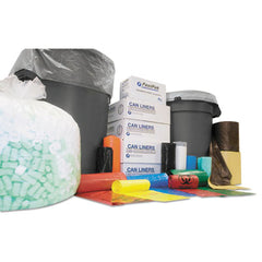 Inteplast Group High-Density Commercial Can Liners, 30 gal, 9.91 mic, 30" x 37", Black, Interleaved Roll, 25 Bags/Roll, 20 Rolls/Carton
