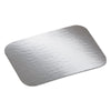HFA® Laminated Board Lid, 7 x 5, Silver/White, Aluminum, 500/Carton Takeout Food Containers - Office Ready