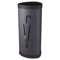 Alba™ Triangular Umbrella Stand, Steel/Plastic, 10.25w x 10.25d x 23.67h, Black Cane & Umbrella Stands - Office Ready