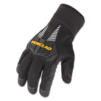 Ironclad Cold Condition Gloves, Black, Medium Work Gloves, Fabric - Office Ready