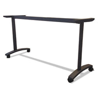 Alera® Alera® Valencia™ Series Training Table T-Leg Base, 54w x 19.75d x 28.5h, Black Communal-Work & Training Table Bases/Legs - Office Ready