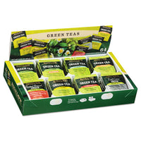 Bigelow® Green Tea Assortment, Tea Bags, 64/Box, 6 Boxes/Carton Tea Bags - Office Ready