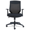 Alera® Alera® EB-K Series Synchro Mid-Back Flip Arm Mesh-Chair, Supports Up to 275 lb, 18.5" to 22.04" Seat Height, Black Office Chairs - Office Ready