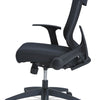 Alera® Alera® EB-K Series Synchro Mid-Back Flip Arm Mesh-Chair, Supports Up to 275 lb, 18.5" to 22.04" Seat Height, Black Office Chairs - Office Ready