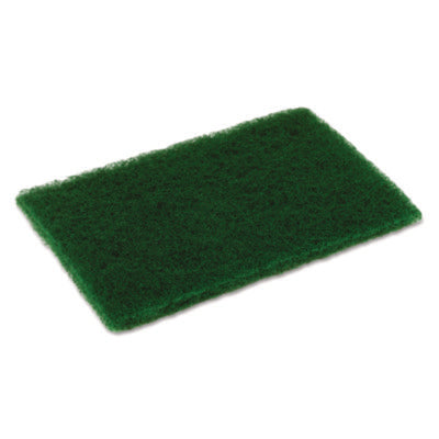 Disco® Medium Duty Scouring Pad, 6 x 9, Green, 10/Pack, 6 Packs/Carton Scouring Pads - Office Ready