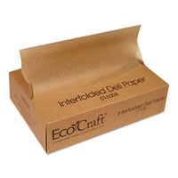Bagcraft EcoCraft Interfolded Soy Wax Deli Sheets, 8 x 10.75, 500/Box, 12 Boxes/Carton Wax Paper - Office Ready