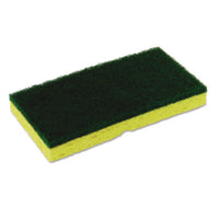 Continental® Scrubber Sponge, 3.13 x 6.25, 0.88 Thick, Yellow/Green, 5/Pack, 8 Packs/Carton Scrub Sponges - Office Ready