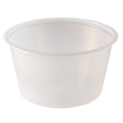 Fabri-Kal® Portion Cups, 4 oz, Plastic, Clear, 125/Sleeve, 20 Sleeves/Carton