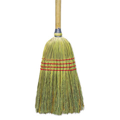 Boardwalk® Upright Corn/Fiber Broom, 56" Overall Length, Natural, 6/Carton