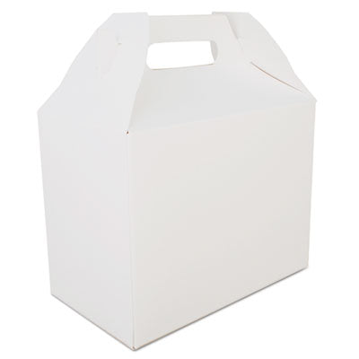 SCT® Carryout Barn Boxes, 10 lb, 8.88 x 5 x 6.75, White, Paper, 150/Carton Takeout Food Containers - Office Ready