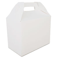 SCT® Carryout Barn Boxes, 10 lb, 8.88 x 5 x 6.75, White, Paper, 150/Carton Takeout Food Containers - Office Ready