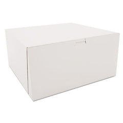 SCT® White One-Piece Non-Window Bakery Boxes, 12 x 12 x 6, White, Paper, 50/Carton