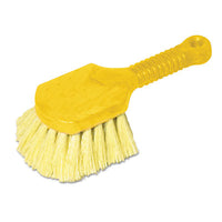 Rubbermaid® Commercial Long Handle Scrub, Yellow Synthetic Bristles, 8