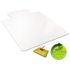 deflecto® EconoMat® Occasional Use Chair Mat for Commercial Flat Pile Carpeting, 45 x 53, Wide Lipped, Clear Chair Mats - Office Ready