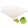 deflecto® RollaMat® Frequent Use Chair Mat for Medium Pile Carpeting, Med Pile Carpet, Flat, 45 x 53, Wide Lipped, Clear Chair Mats - Office Ready