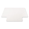 deflecto® EconoMat® Occasional Use Chair Mat for Commercial Flat Pile Carpeting, 45 x 53, Wide Lipped, Clear Chair Mats - Office Ready