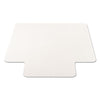 deflecto® EconoMat Non-Studded All Day Use Chair Mat for Hard Floors, Flat Packed, 36 x 48, Lipped, Clear Chair Mats - Office Ready