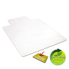 deflecto® EconoMat Non-Studded All Day Use Chair Mat for Hard Floors, Flat Packed, 36 x 48, Lipped, Clear Chair Mats - Office Ready