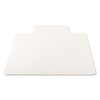 deflecto® EconoMat Non-Studded All Day Use Chair Mat for Hard Floors, Flat Packed, 36 x 48, Lipped, Clear Chair Mats - Office Ready