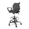 Safco® Vue™ Series Mesh Extended-Height Chair, Supports Up to 250 lb, 23" to 33" Seat Height, Black Fabric Drafting & Task Stools - Office Ready